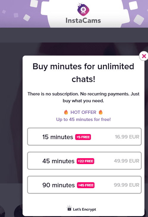 InstaCams: Pénztárcaürítő és adatvédelmi kockázat hamis élő közvetítésekkel Mennyibe kerül az InstaCams Ár