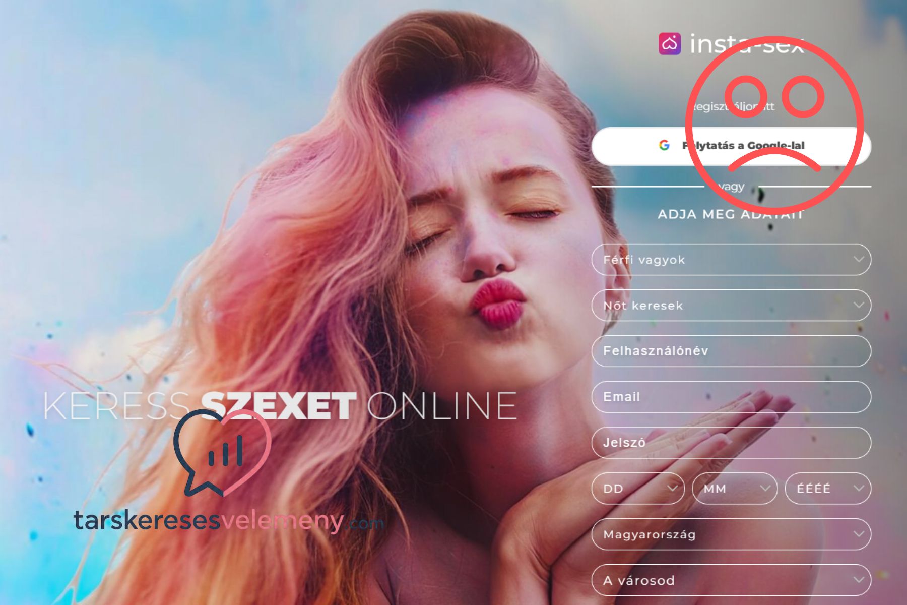 insta sex csalás